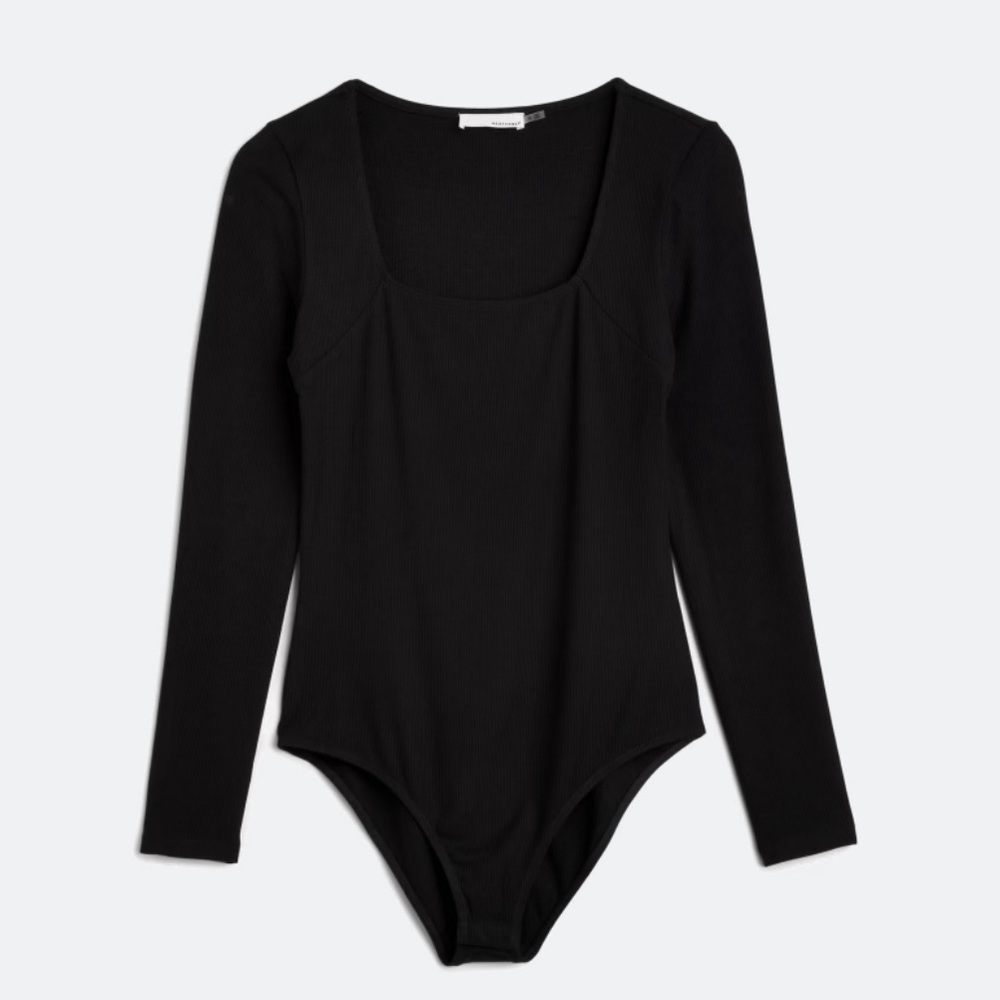 NWT Kaileigh Madisol Black Long Sleeve Bodysuit. Size XL.